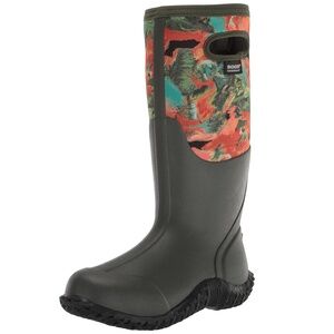 BOGS Mesa Womens Boots Wild Brush Print Dark Green Size 7 Waterproof Neo Tech